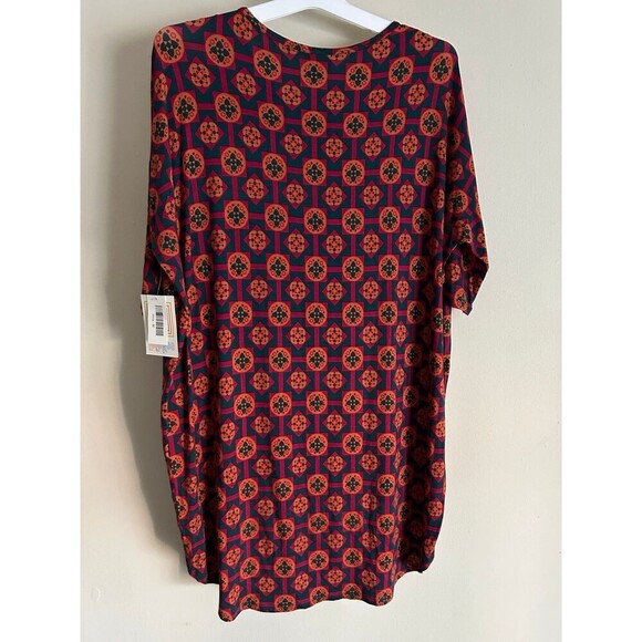 LuLaRoe Women’s Irma Tunic t-shirt Top Size M All Over Print - Picture 2 of 6